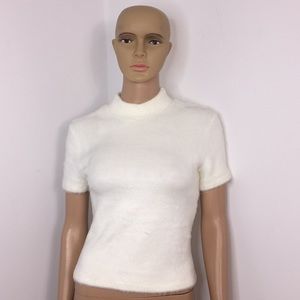 Versace jeans couture fuzzy top